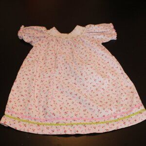 5T Girls Lil Cactus Floral Ribbon Pink Corduroy Dress